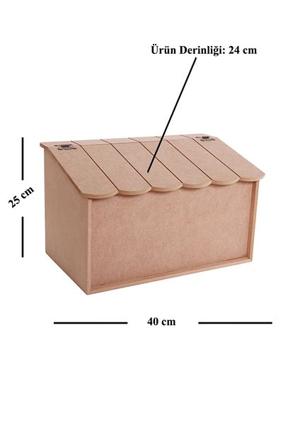 st koleksiyon hobi antika Wooden MDF Paintable Bread Cabinet - Multi-Purpose Cabinet