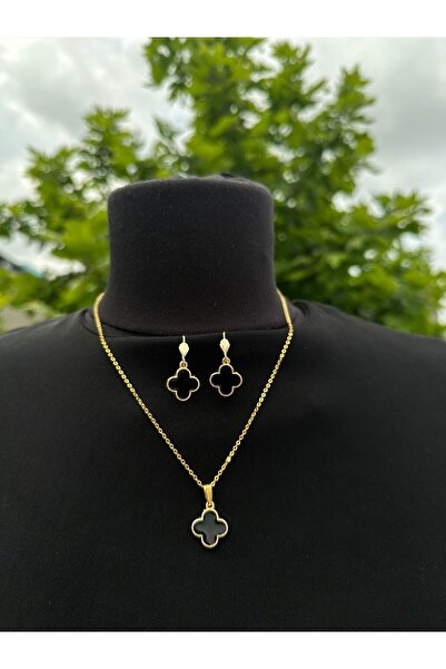 Uno Di Famiglia Sedefli Kolye , Yonca Kolye , Zincir Kolye 1. Kalite