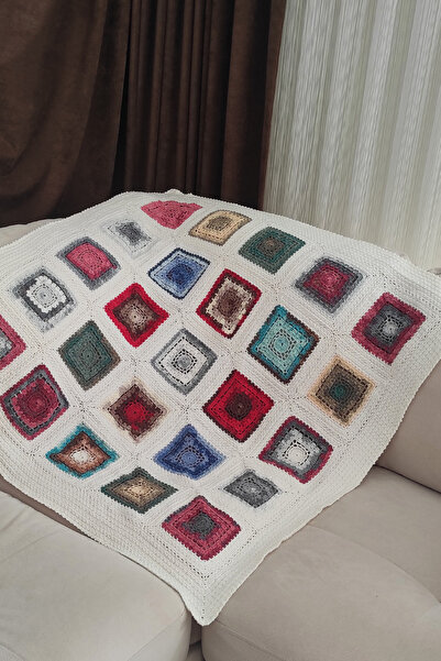 nftart.design Hand Knitted Sofa Shawl & TV Blanket & Knee Blanket