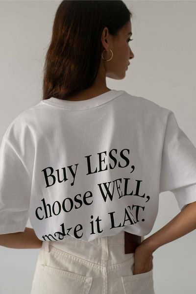 Bengi Clothing Μπλουζάκι με κοντό μανίκι σε λευκό στάμπα
