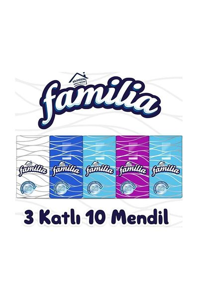 Familia 3 Layer Pocket Handkerchief 50 Pieces X 10 Sheets