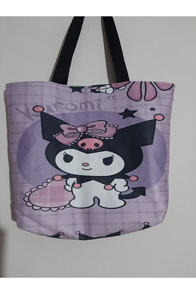 owl bag Sanrio Kawai - Geantă de umăr din material cu model Kuromi