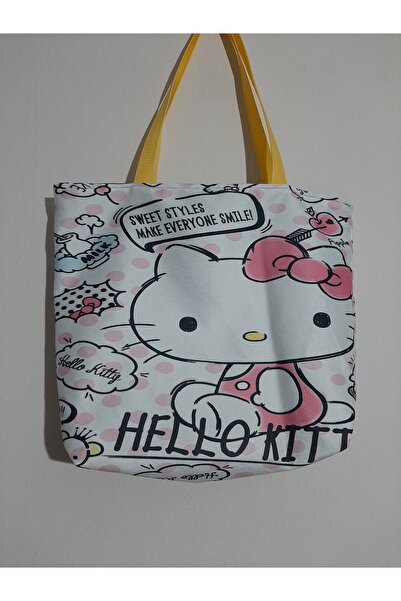 owl bag Sanrio Kawai hello kity sweet style Desenli Tasarım Kumaş Omuz Çantası