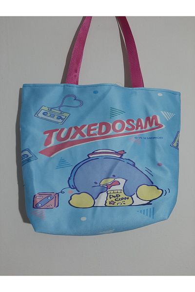 owl bag Sanrio Kawai - Geantă de umăr din material textil cu model tuxedosam