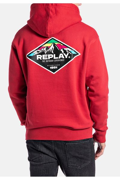 Replay Logoprint ve Kapuze ile Kapuzensweatshirt Kapüşonlu Üst