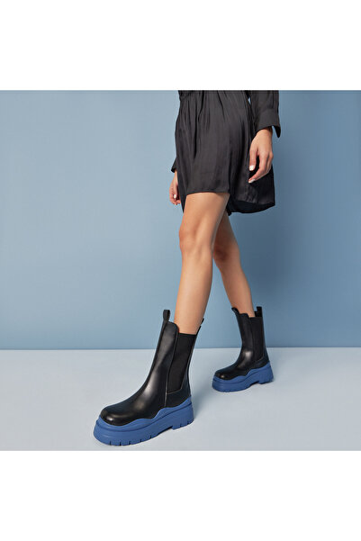 Yaya by Hotiç Dámské černé kozačky 01BOY254990A106