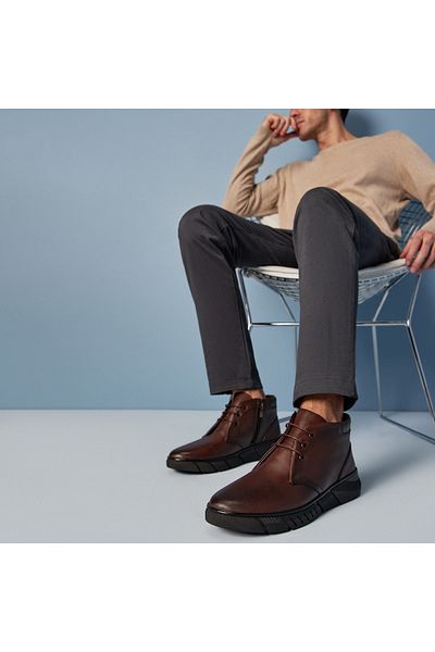 Yaya by Hotiç Brown Men's Boots 02BOY253090A480