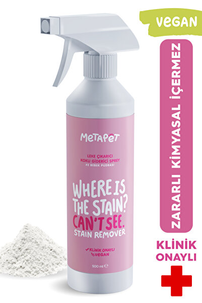 Metapet Bebek Pudrası Kokulu Kedi Idrar Ve Çişi Giderici, Tuvalet Lekelerini ...