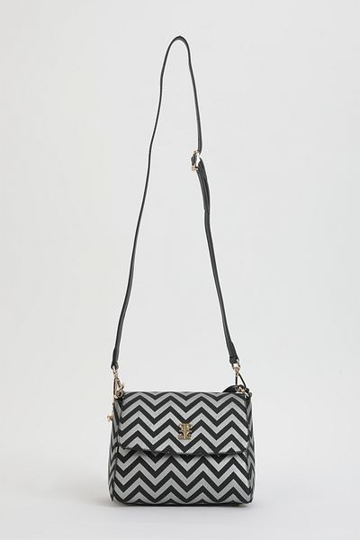 Pierre Cardin Silver Black Women's Shoulder Bag 05PO24Y1969