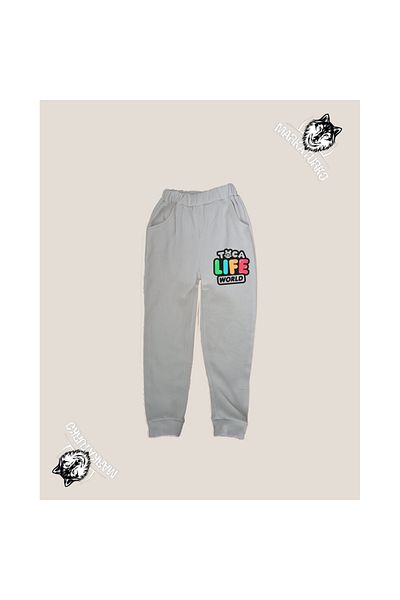 MarkaTurko TOCA LİFE εμπριμέ unisex Special Design Βαμβακερή γκρι παιδική φόρμα 706-50G