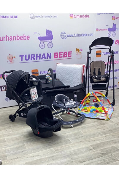 TURHAN BEBE Yeni Doğan Bebek Çeyiz Seti Kabin boy Bebek Arabası Puset Park Beşik Salıncak Yürüteç Oyun Halısı...