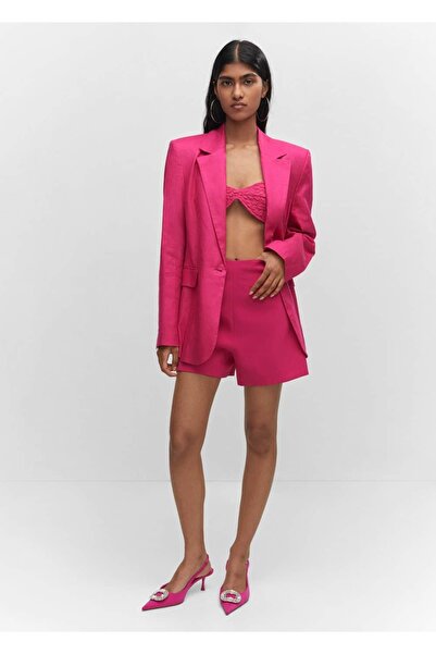 MANGO Woman Strass detaylı sivri uçlu ayakkabı