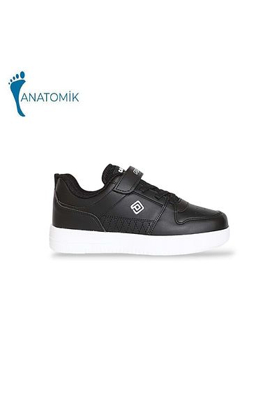 Kidessa 1825 cu talpă anatomică pantofi casual unisex pentru copii - Nkt01825-negru alb-30