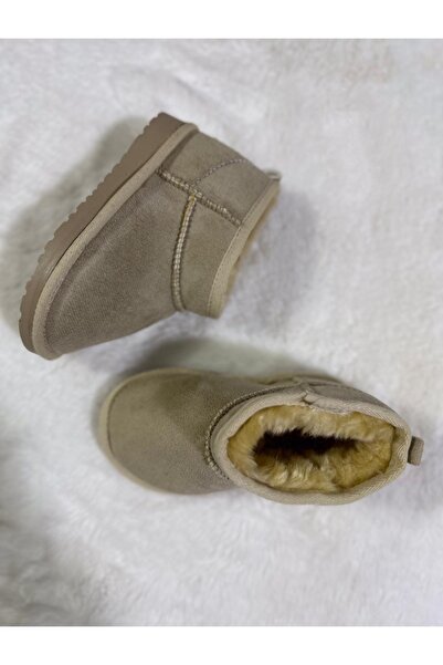 AERUM Cizme de lână pentru copii, bej, ultra mini (vă rugăm să alegeți o mărime mai mare decât cea mai mică)