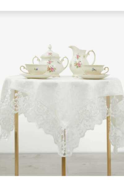 bursa çeyiz KADİFE GÜPÜRLÜ FİSKOS ÖRTÜSÜ