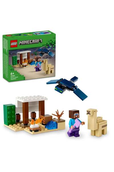 LEGO ® Minecraft® Steve'in Çöl Keşfi 21251 - 6 Yaş ve Üzeri Macera Oyunları Yedi Çocuk için