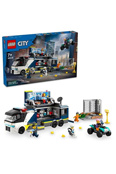 LEGO City Polis Mobil Suç Laboratuvarı Kamyonu 60418 - 7 Yaş ve Üzeri Çocuklar için Polis Mi