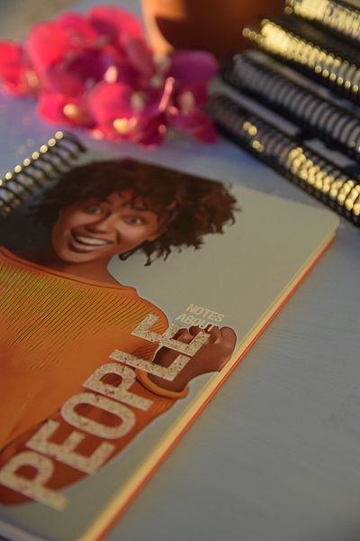 Gıpta Hard Cover Spiral People Concept Checked Notebook 17x24cm 120 Sheets