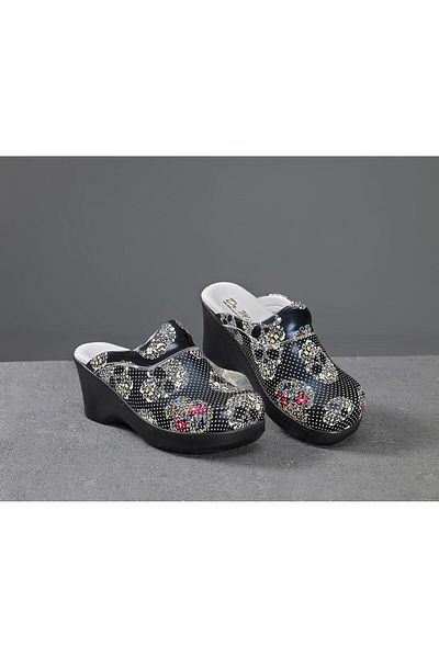 Dr. Mitra Wedge Heeled Women's Sabo Slippers 715
