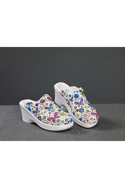 Dr. Mitra Papuci Sabo pentru femei cu toc pană 752 cu model fluture
