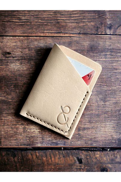 Safir Leather Ιταλική Μίνιμαλ Δερμάτινη θήκη για κάρτες