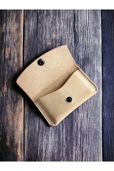 Safir Leather Φυσική ιταλική θήκη για κάρτες Pueblo Minimal Leather