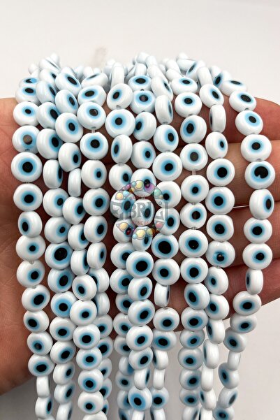 Ebruli Boncuk Χάντρες από γυαλί 8 χιλιοστών για κοσμήματα, αξεσουάρ κατασκευή...