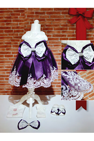 Bilge Trend Kız Bebek 5 parça Mevlüt Elbisesi Seti, Düğün , Parti Abiye Elbis...