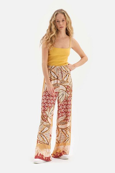 Dagi Mustard Thin Strap Ribbed Undershirt
