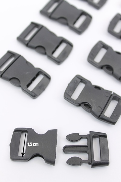 ERDAL DERİ قفل بلاستيك 1.5 سم 10 قطع-al91