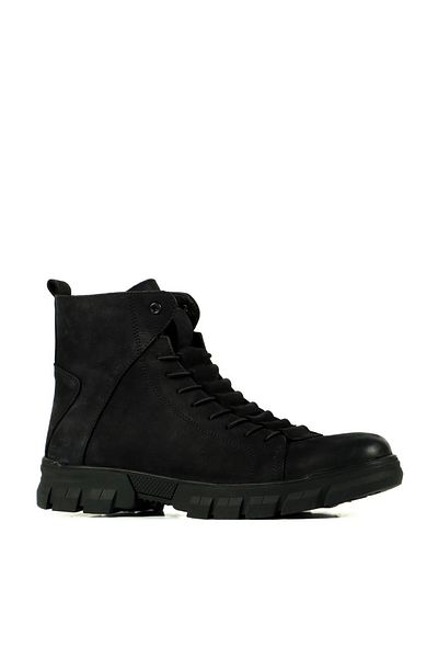 Hammer Jack 102-20725 Μαύρες ανδρικές μπότες Nubuck