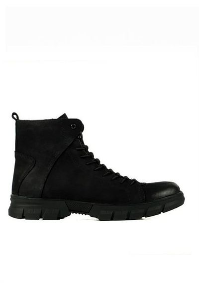 Hammer Jack 102-20725 Μαύρες ανδρικές μπότες Nubuck