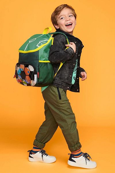 Skip Hop Spark Style Large Backpack Football Green