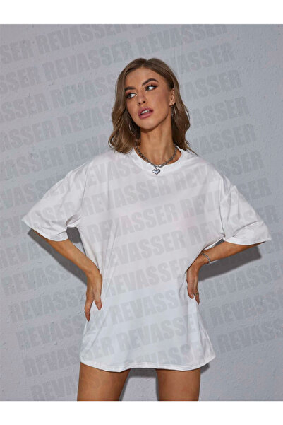 Revasser Unisex Γυναικείο/Ανδρικό ΜΟΝΟΧρωματικό μπλουζάκι από βαμβακερό χτενισμένο μπλουζάκι