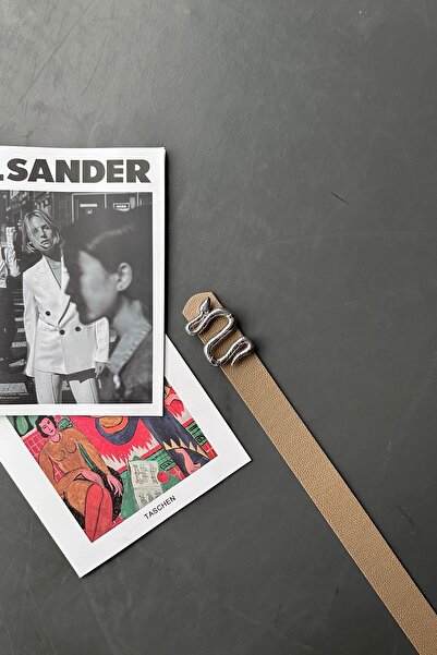 LİA KEMER Curea cu cataramă cu model de șarpe pentru femei Curea pentru talie...