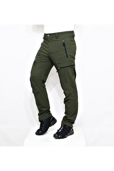 Mudwill Καλοκαιρινό παντελόνι Trekking Khaki Micro Lycra
