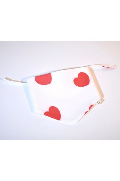 minart design RED HEARTED BIRDOGEY DOG OR CAT BANDAN