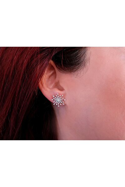 Sirius Pırlanta Pırlantalı Kar Tanesi Küpe