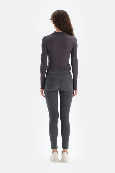Dagi Anthrazitfarbene Jeans-Push-up-Leggings