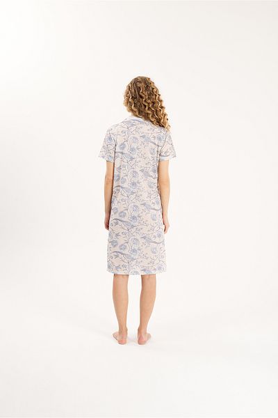 Yeni İnci SHIRT COLLAR COTTON WOMEN'S NIGHTWEAR