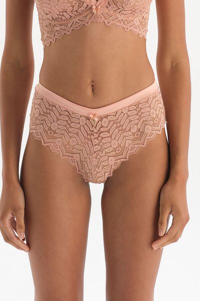 Dagi Salmon Satin Detailed Brazilian Panties