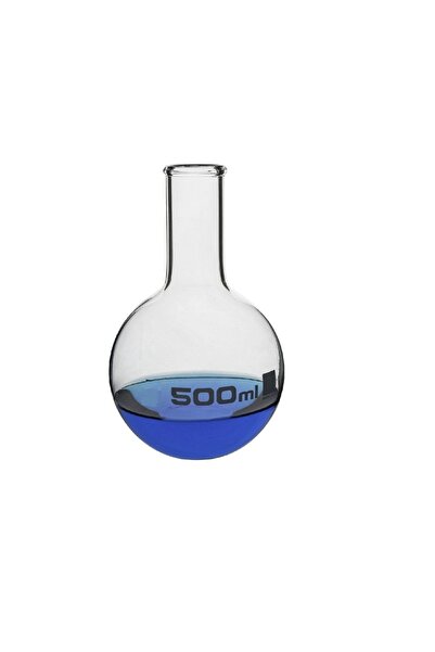 ERLAB Cam Balon Dibi Düz Şilifsiz 50 ml Cam Borosilikat 3.3