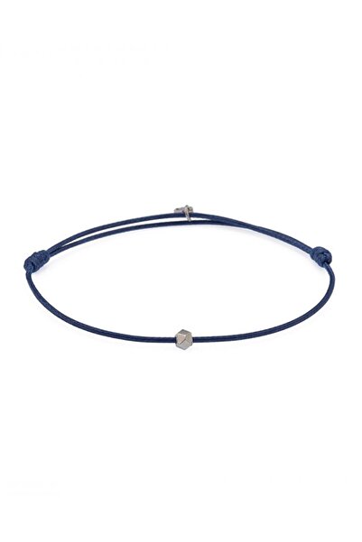 Atolyewolf Navy Blue Chance Bracelet In Silver