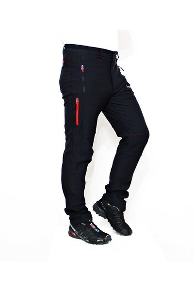 Mudwill Μαύρο παντελόνι Trekking Lycra Hiker300