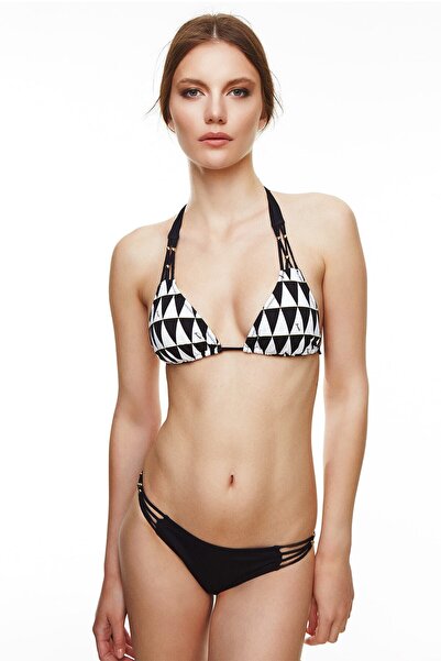 Bonesta Boncuk Biyeli Üçgen Bikini Takımı