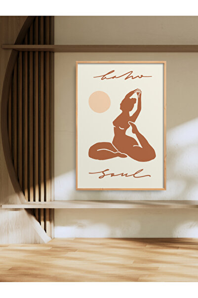 HOMEPACK Pictură de yoga pentru femei cu un singur cadru Pictură poster moder...