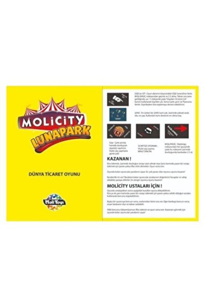 Moli Toys Molicity Amusement Park Game Molipoly Game World Trade Game Moli City Luna Park