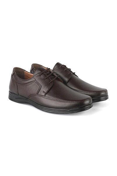 MERİSER Men's Daily Orthopedic Shoes - Genuine Leather, Full Size