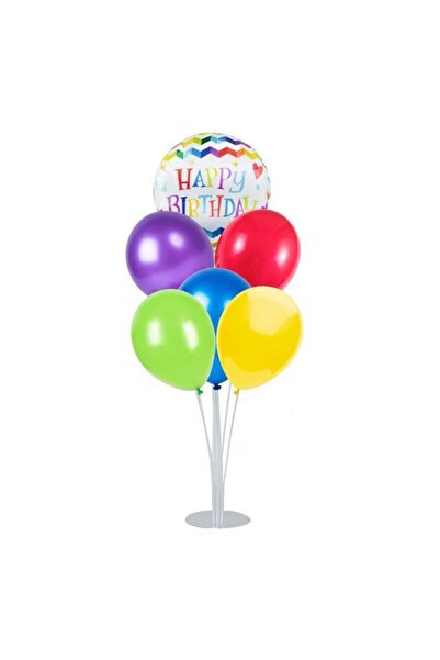 Partimarka Colorful Happy Birthday Balloon Stand