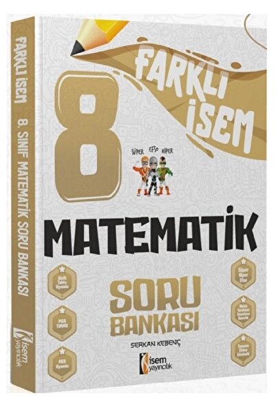 İsem Yayınları 8. Sınıf Matematik Soru Bankası Farklı İsem Yayınları